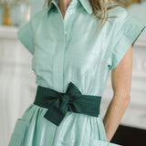 Little Edie Belt Dupioni - Garden