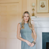 Sleeveless Metallic Tunic Top - Silver