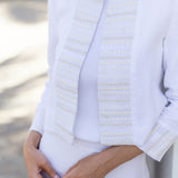 Diana Jacket Linen - Blanc