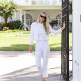 Diana Jacket Linen - Blanc