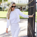 Diana Jacket Linen - Blanc