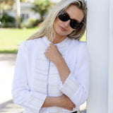 Diana Jacket Linen - Blanc