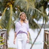 Halsey Linen Shirt - Lavender