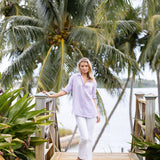 Halsey Linen Shirt - Lavender