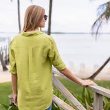 Halsey Linen Shirt - Pear