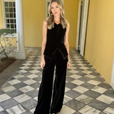 Julia Pant Velvet - Noir