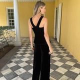 Julia Pant Velvet - Noir