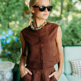 Cabana Short Linen - Coco