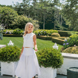 Circle Skirt Poplin - Blanc