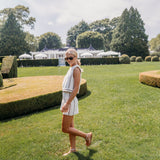 Kelly Short Cotton Slub - Ecru Stripe