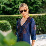 Chloe Caftan - Peacoat