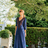 Chloe Caftan - Peacoat