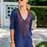 Chloe Caftan - Peacoat