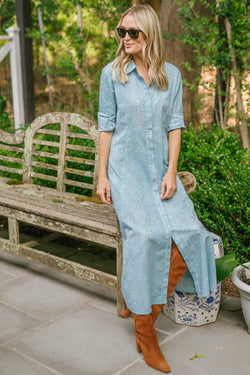 The JA Shirt Dress - Ceylon Mandala