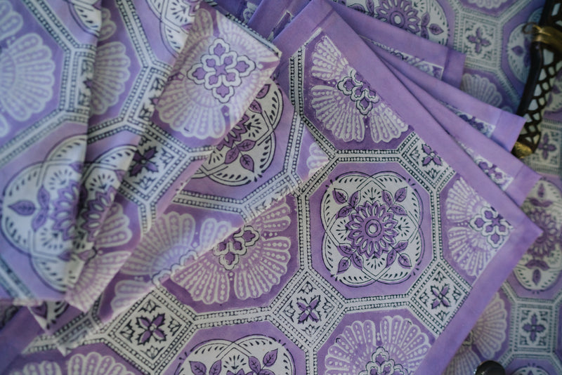 Purple Medallion Tablecloth