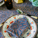 Peacoat Castillo Medallion Dinner Napkins