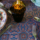 Peacoat Castillo Medallion Tablecloth