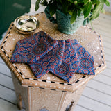 Peacoat Castillo Medallion Dinner Napkins