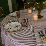 Coco Ticking Stripe Tablecloth (Round & Rectangular)