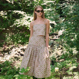Circle Skirt Poplin - Moss Castillo Medallion