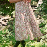 Circle Skirt Poplin - Moss Castillo Medallion