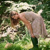 Circle Top Poplin - Moss Castillo Medallion