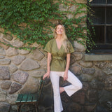 Bell Pant Twill - Egret