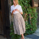 Circle Skirt Poplin - Moss Castillo Medallion