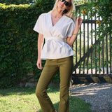 Bell Pant Twill - Martini
