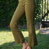 Bell Pant Twill - Martini