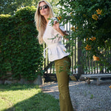 Bell Pant Twill - Martini