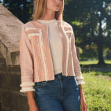 Rowan Fringe Jacket - Bisque