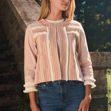 Rowan Fringe Jacket - Bisque