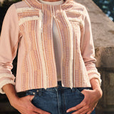 Rowan Fringe Jacket - Bisque