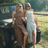 Hadley Dress - Ecru Domino Tile