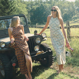 Hadley Dress - Ecru Domino Tile
