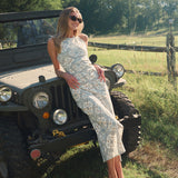 Hadley Dress - Ecru Domino Tile
