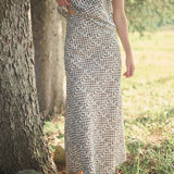 Delfina Skirt - Egret Petit Paisley