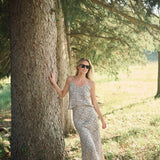 Delfina Skirt - Egret Petit Paisley