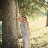 Delfina Skirt - Egret Petit Paisley