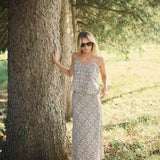 Delfina Skirt - Egret Petit Paisley