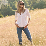 Carolyn Shirt Oxford - Blanc