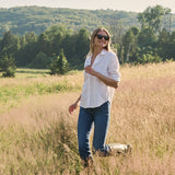 Carolyn Shirt Oxford - Blanc