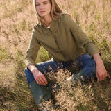 Mandarin Jacket Linen - Martini