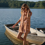 Husband Shirt - Rust Trellis Bandana