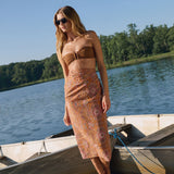 Rust Trellis Bandana Pareo