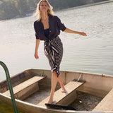 Tropez Pareo - Peacoat Bande