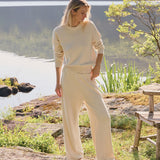 Falmouth Wide Leg Pant - Warm White