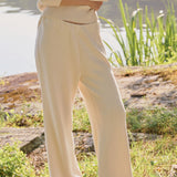 Falmouth Wide Leg Pant - Warm White