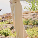 Falmouth Wide Leg Pant - Warm White